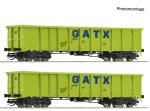 ROCO 6680054 - 2-tlg. Set: Offene Güterwagen, GATX